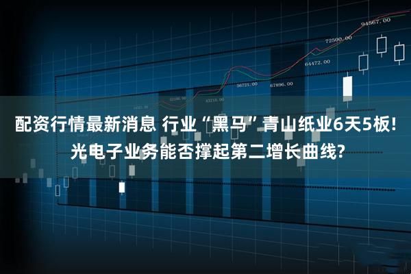 配资行情最新消息 行业“黑马”青山纸业6天5板! 光电子业务能否撑起第二增长曲线?